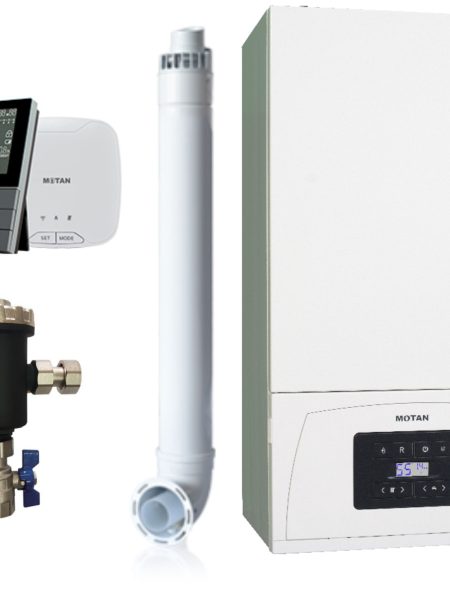 Set Centrala termica 24 kw Motan Condens.050 + Termostat SMART TH510-WRTS + Filtru antimagnetia 10000 gauss