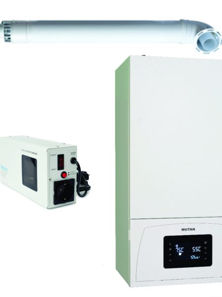Set Centrala termica Motan Condens 050, 24kw + Stabilizator cu releu slim 500VA 300W