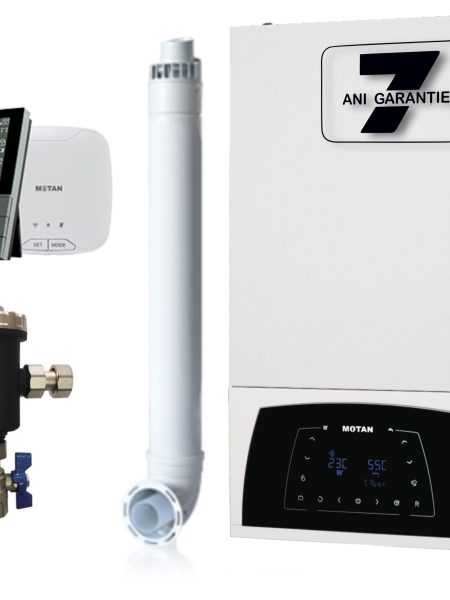 Set Centrala termica Motan Condens PLUS 100 25kw + Termostat SMART TH510-WRTS + Filtru antimagnetita + 7 ani garantie